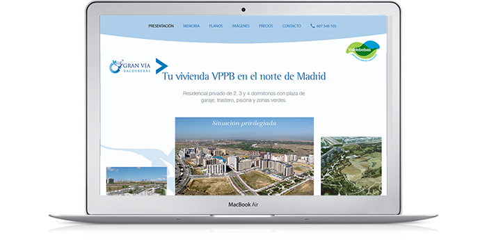 Microsite Web Gran Va Valdebebas