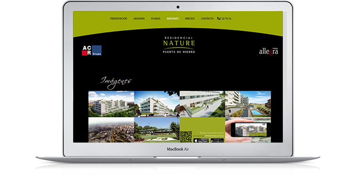 Microsite web Residencial Nature