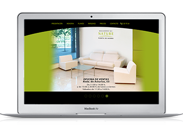 Microsite web Residencial Nature