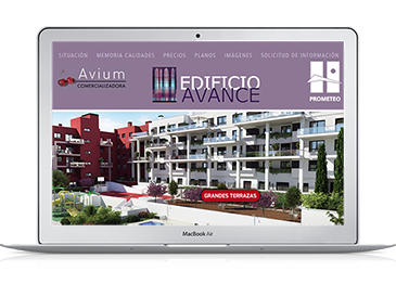 Microsite web Edificio Avance